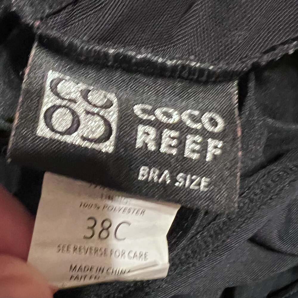 Coco Reef Swimsuit Top Black Size 14/38C - Picture 2 of 3